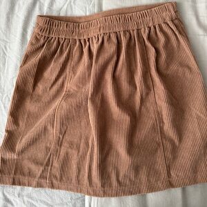 Sincerely Jules Ribbed Brown Skirt